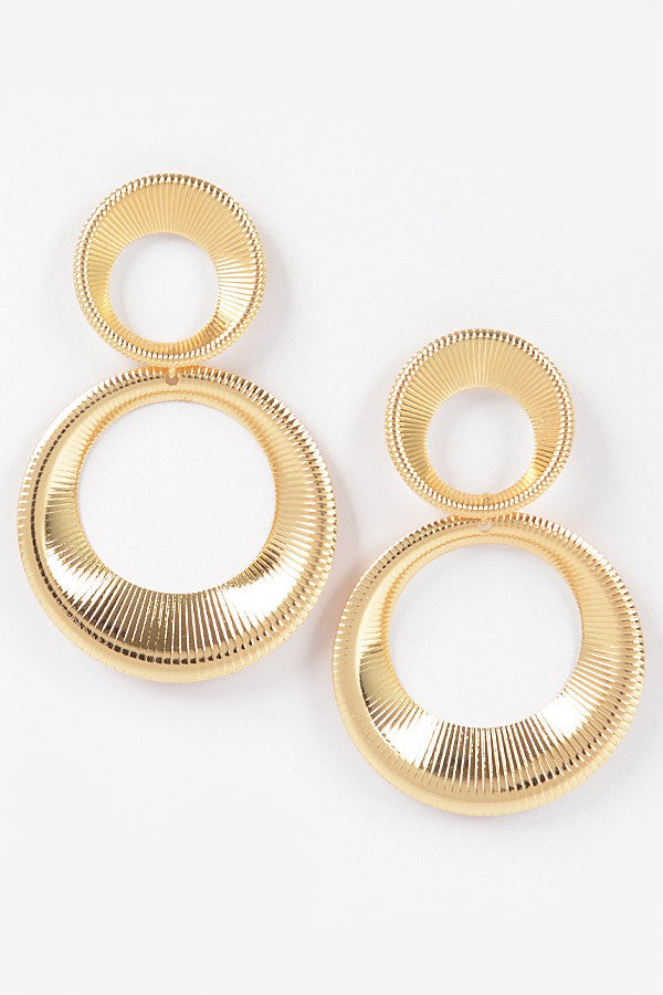 Double Hoop Statement Earrings