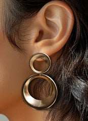 Double Hoop Statement Earrings