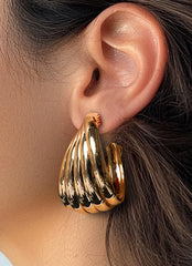 Metal Gold Plated Earring