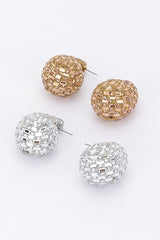 Rhinestone Tear Drop Earring