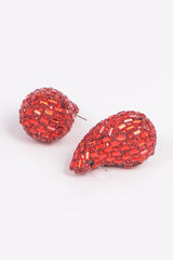 Rhinestone Tear Drop Earring