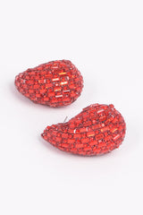 Rhinestone Tear Drop Earring