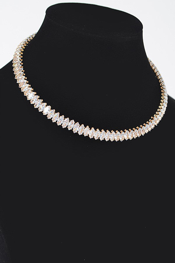 Cubic Zirconia Choker Necklace