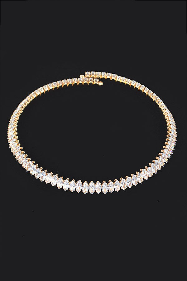 Cubic Zirconia Choker Necklace