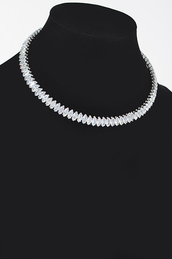 Cubic Zirconia Choker Necklace