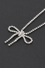 Glamour Bow Rhinestone Necklace