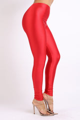 Highwaisted shiny nylon leggings