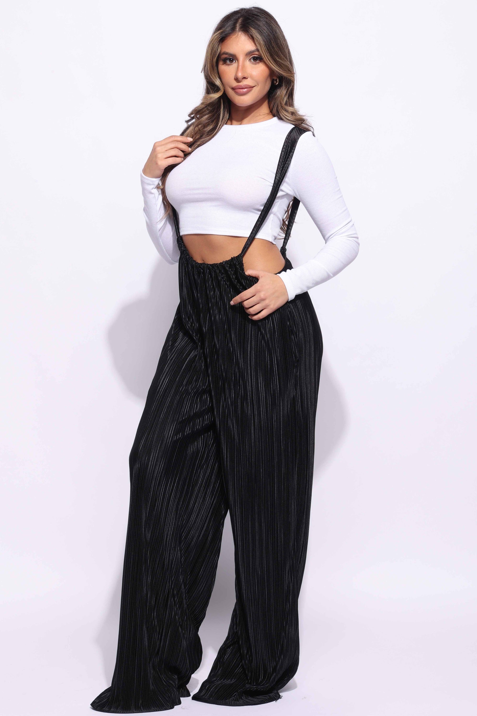 Drawstring ruched jumpsuit