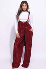 Drawstring ruched jumpsuit