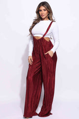 Drawstring ruched jumpsuit