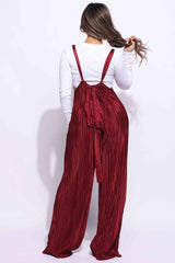 Drawstring ruched jumpsuit