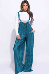 Drawstring ruched jumpsuit