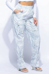 Parachute lace up jogger pants