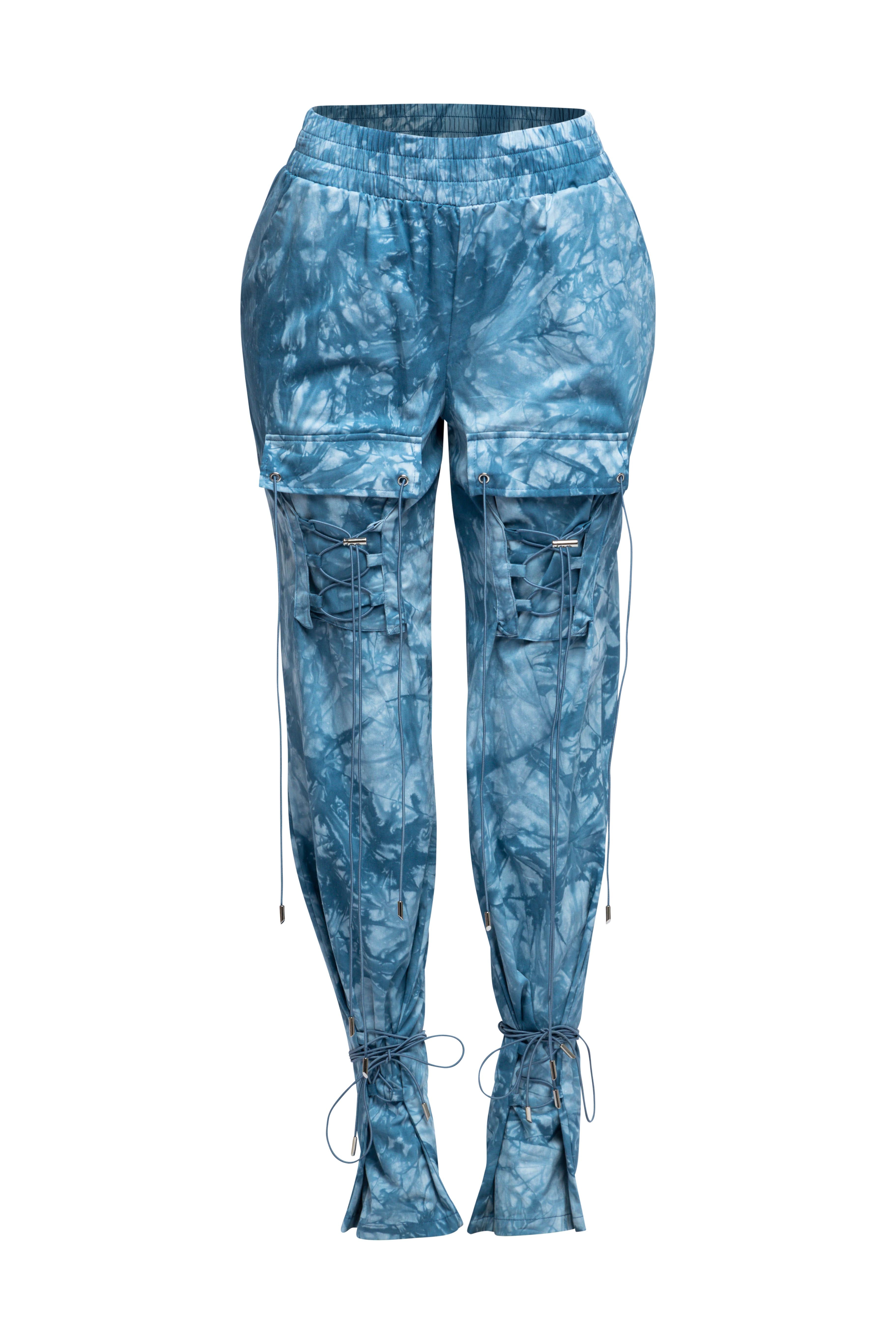 Parachute lace up jogger pants