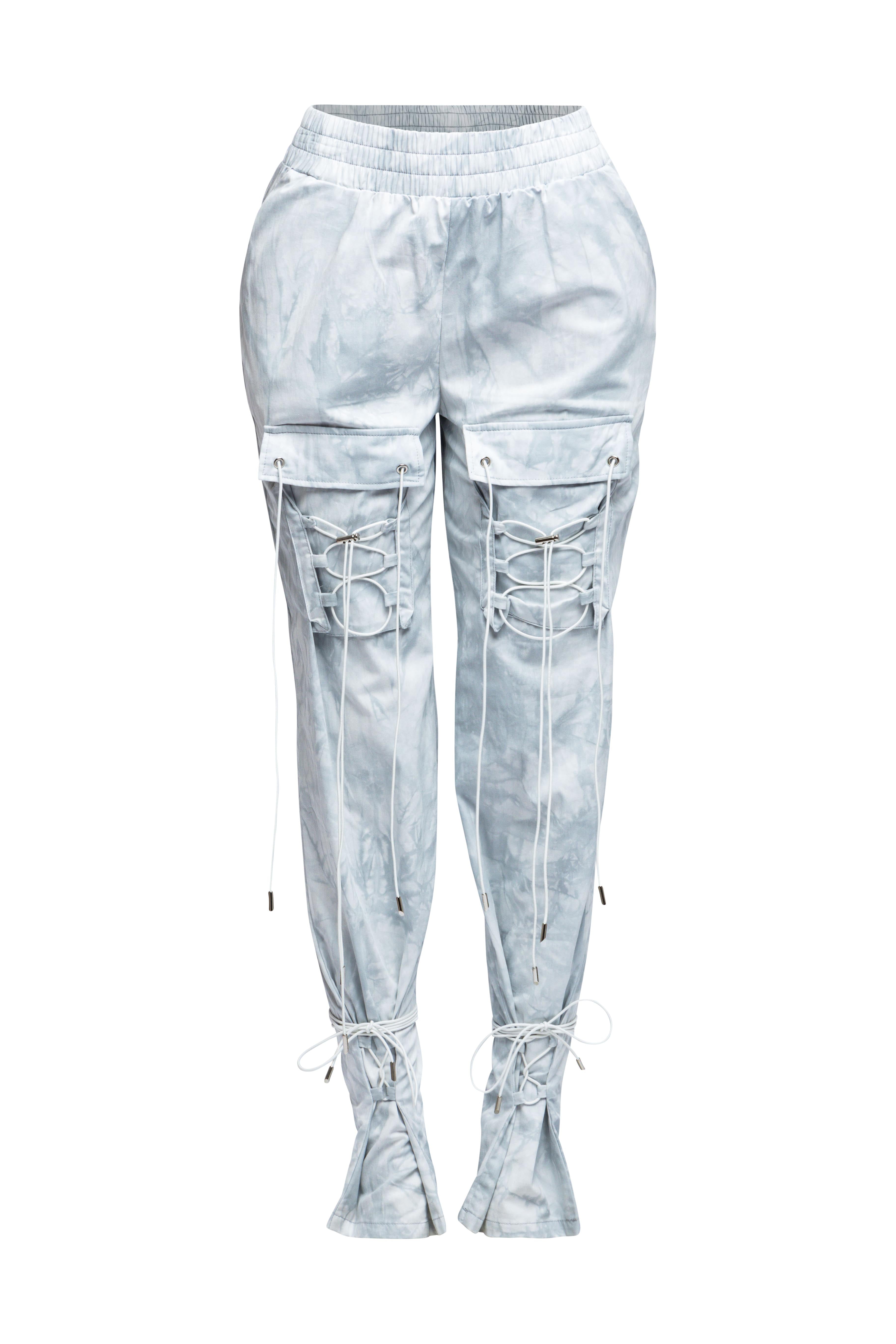 Parachute lace up jogger pants