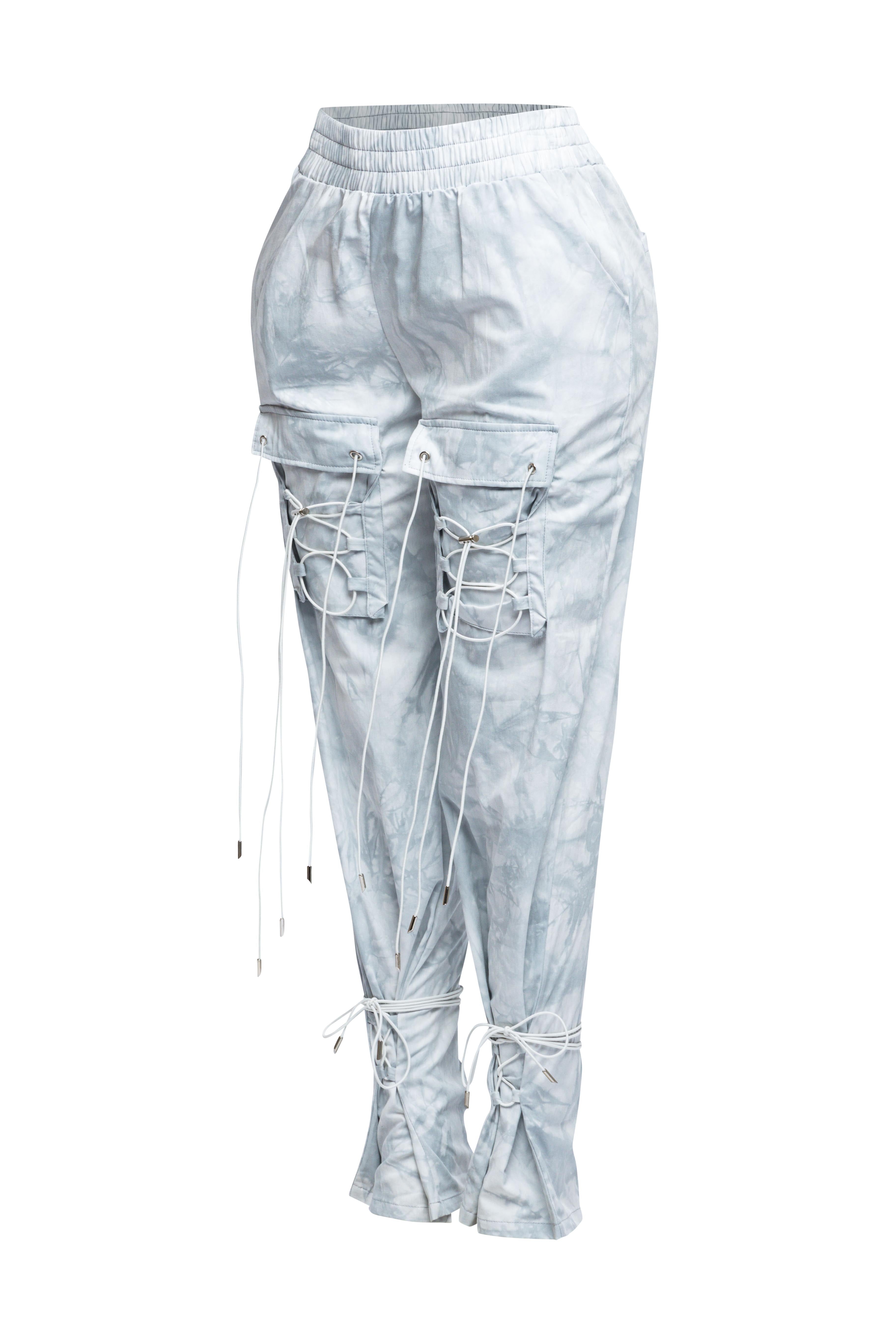 Parachute lace up jogger pants