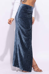 Maxi slit skirt