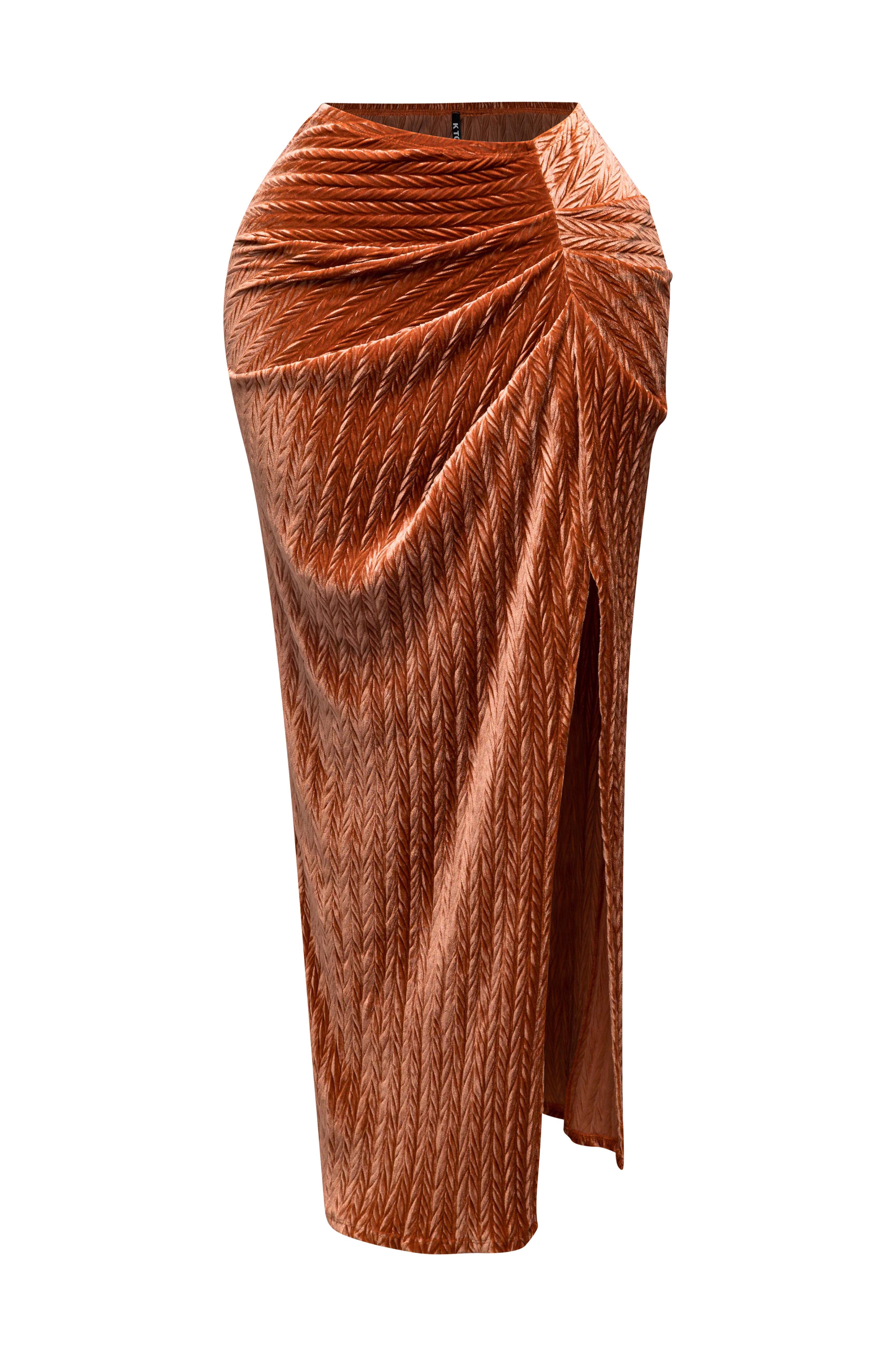 Maxi slit skirt