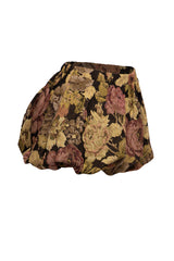 Floral bubble mini skirt