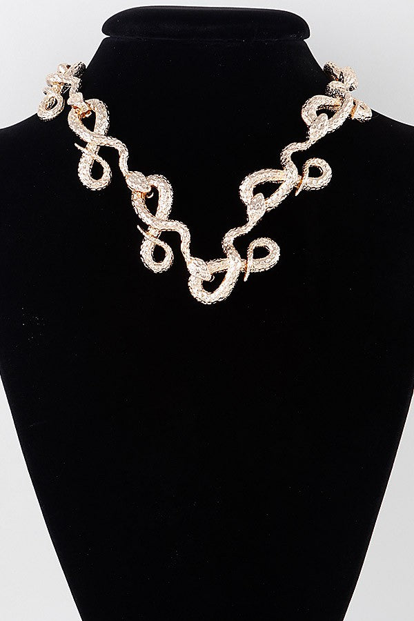 Luxury Snake Loop Necklace