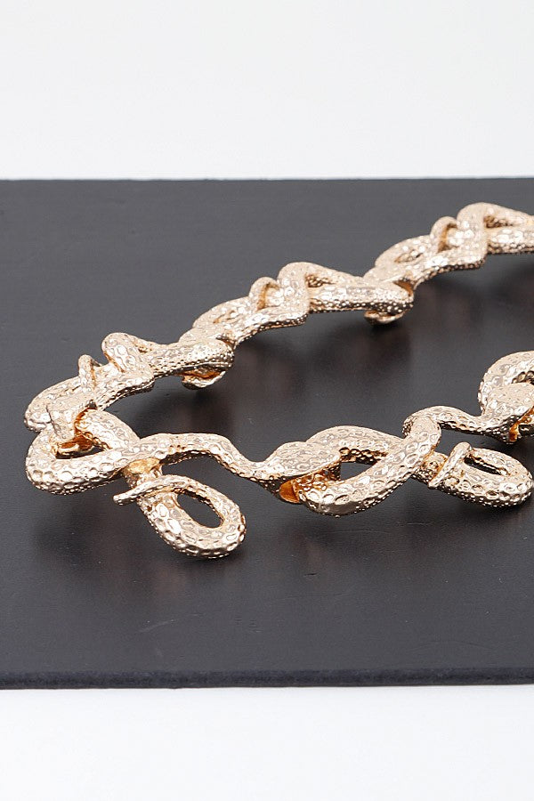 Luxury Snake Loop Necklace