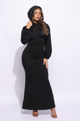 Hoodie maxi dress