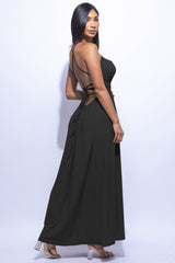 Side slit maxi skirt