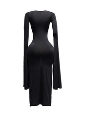 Flyaway Long Sleeve Maxi Dress