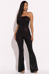 Tube flare jumpsuit