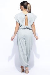 Open back jogger jumpsuit