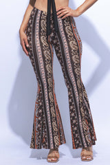 Super flared bell bottom boho printed pants