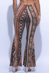 Super flared bell bottom boho printed pants