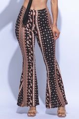 Super flared bell bottom boho printed pants