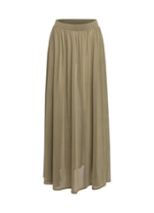 Sheer mesh maxi skirt with shorts lining