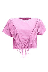 Fringe detailed top