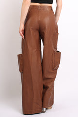 Wide leg pants with pockets