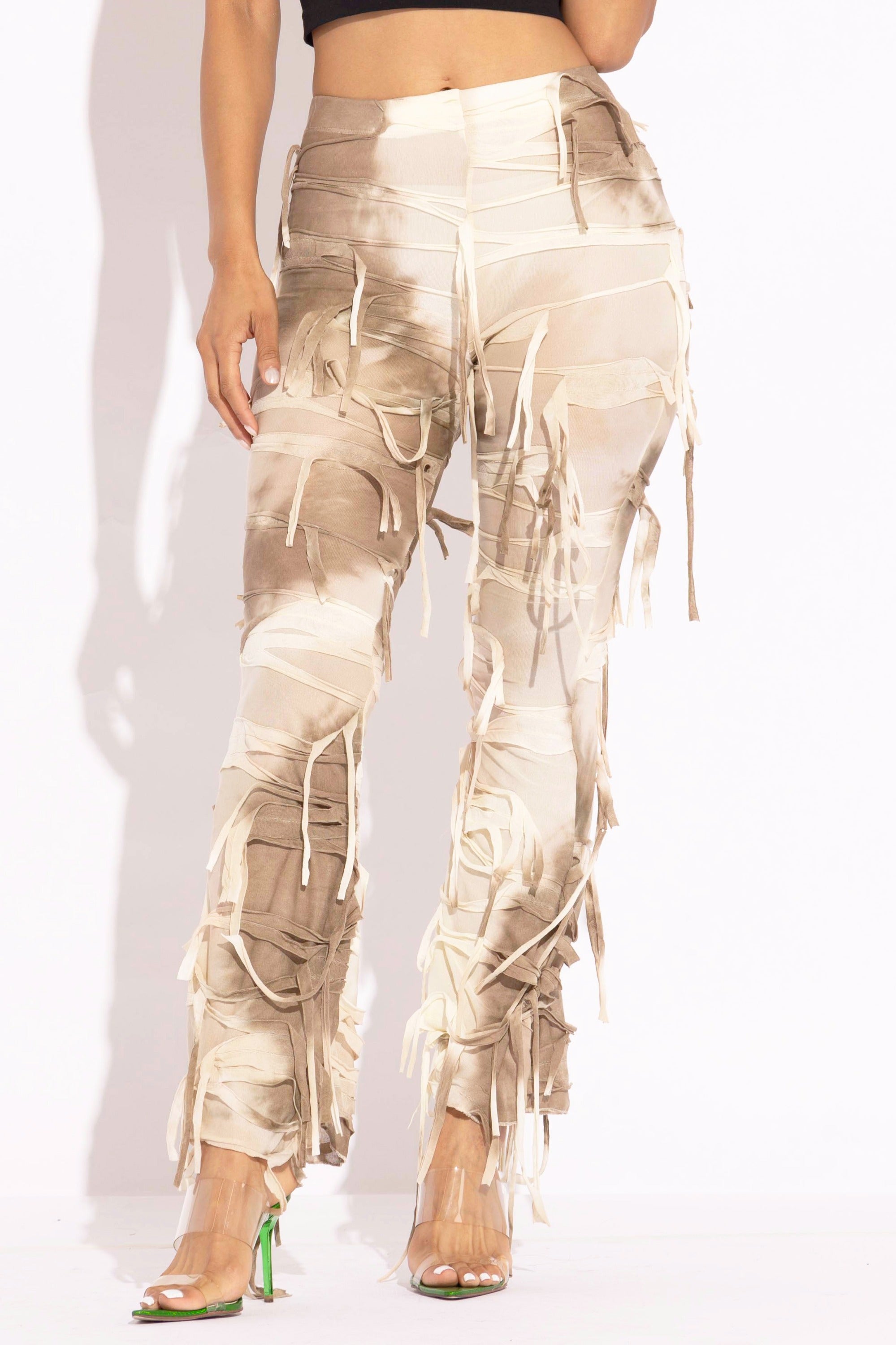 Distressed Flare Pant