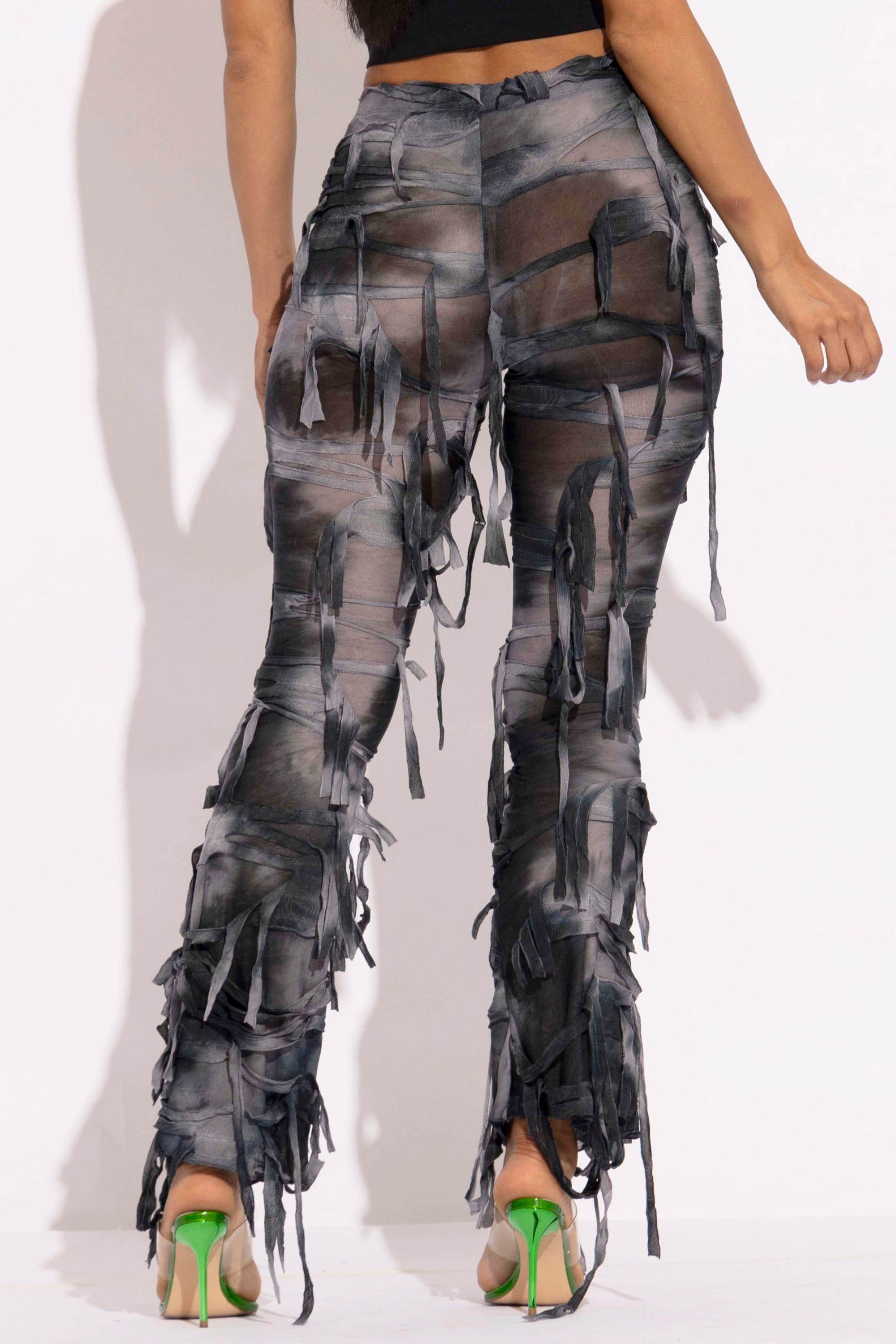 Distressed Flare Pant