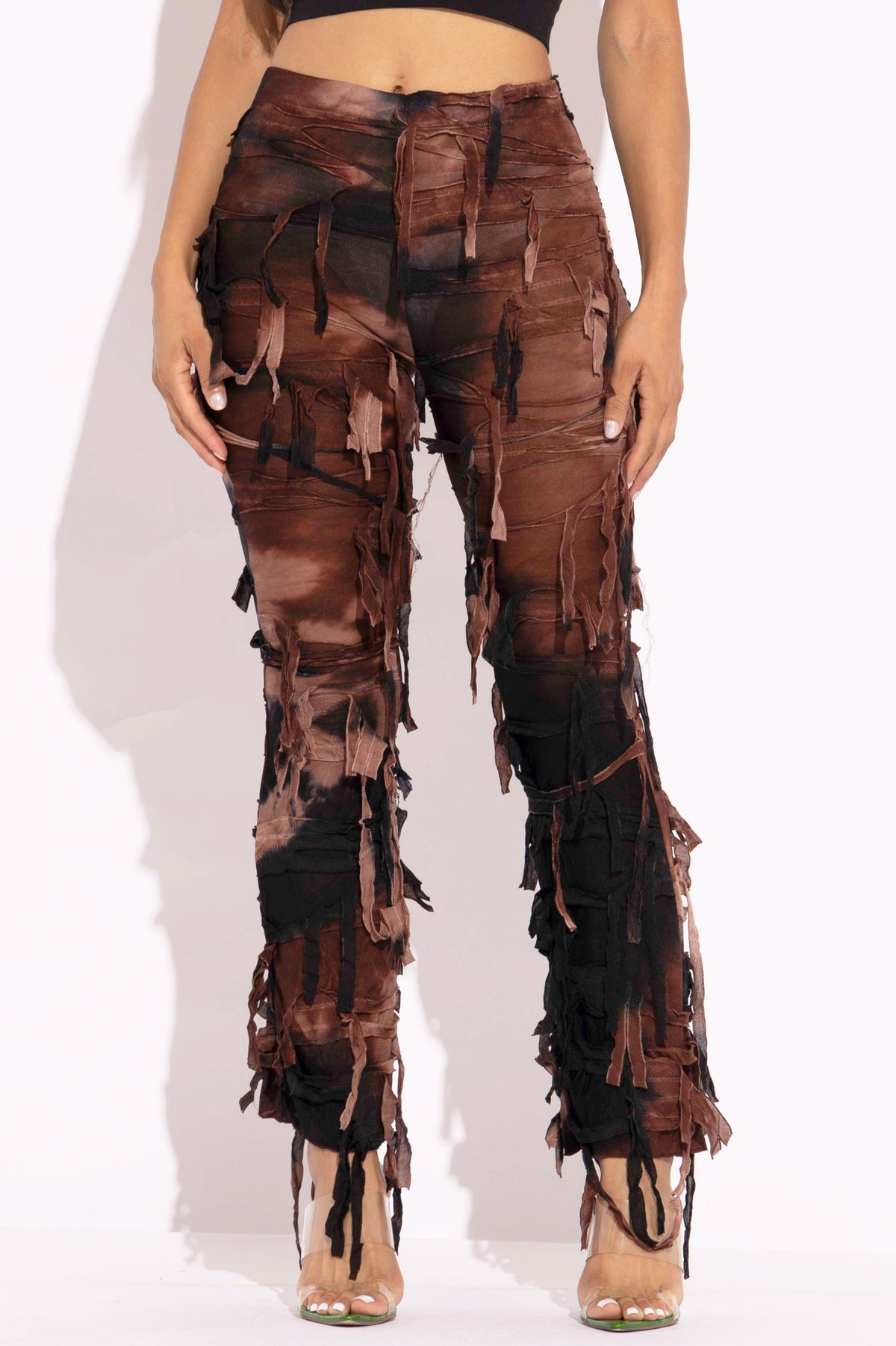 Distressed Flare Pant