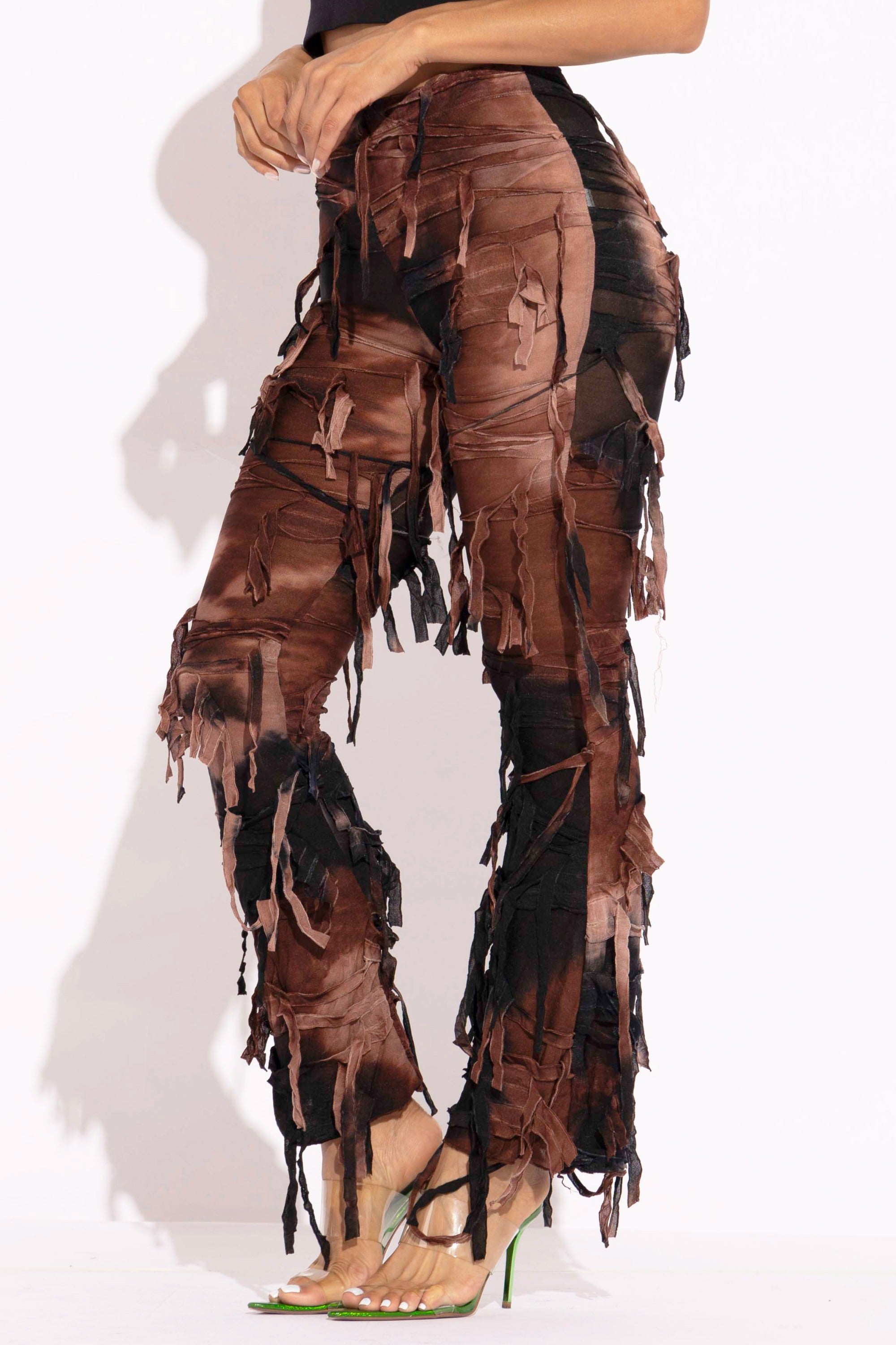 Distressed Flare Pant