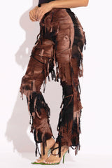 Distressed Flare Pant