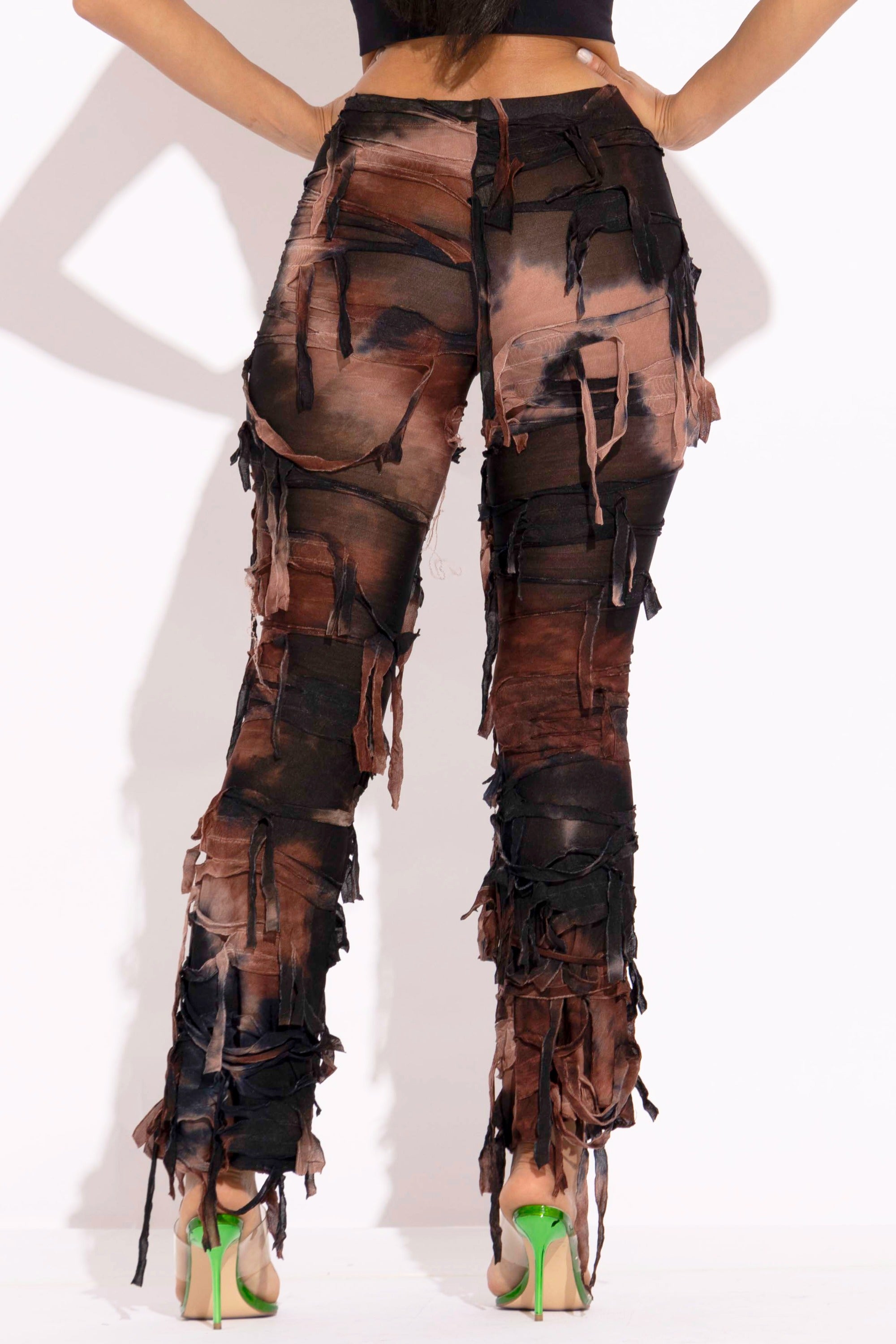 Distressed Flare Pant