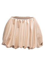 PU Leather Bubble Mini Skirt