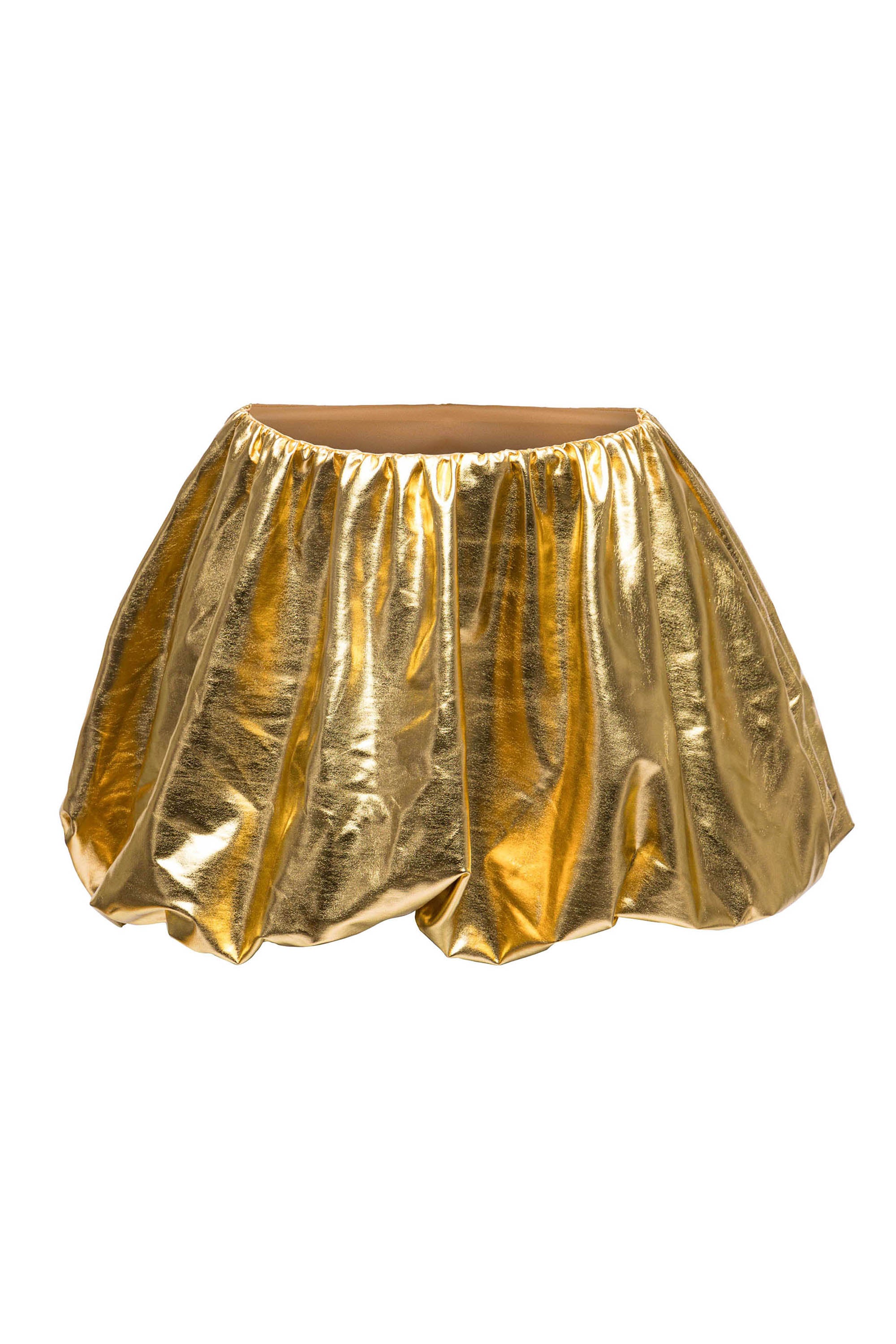 METALLIC BUBBLE SKIRT