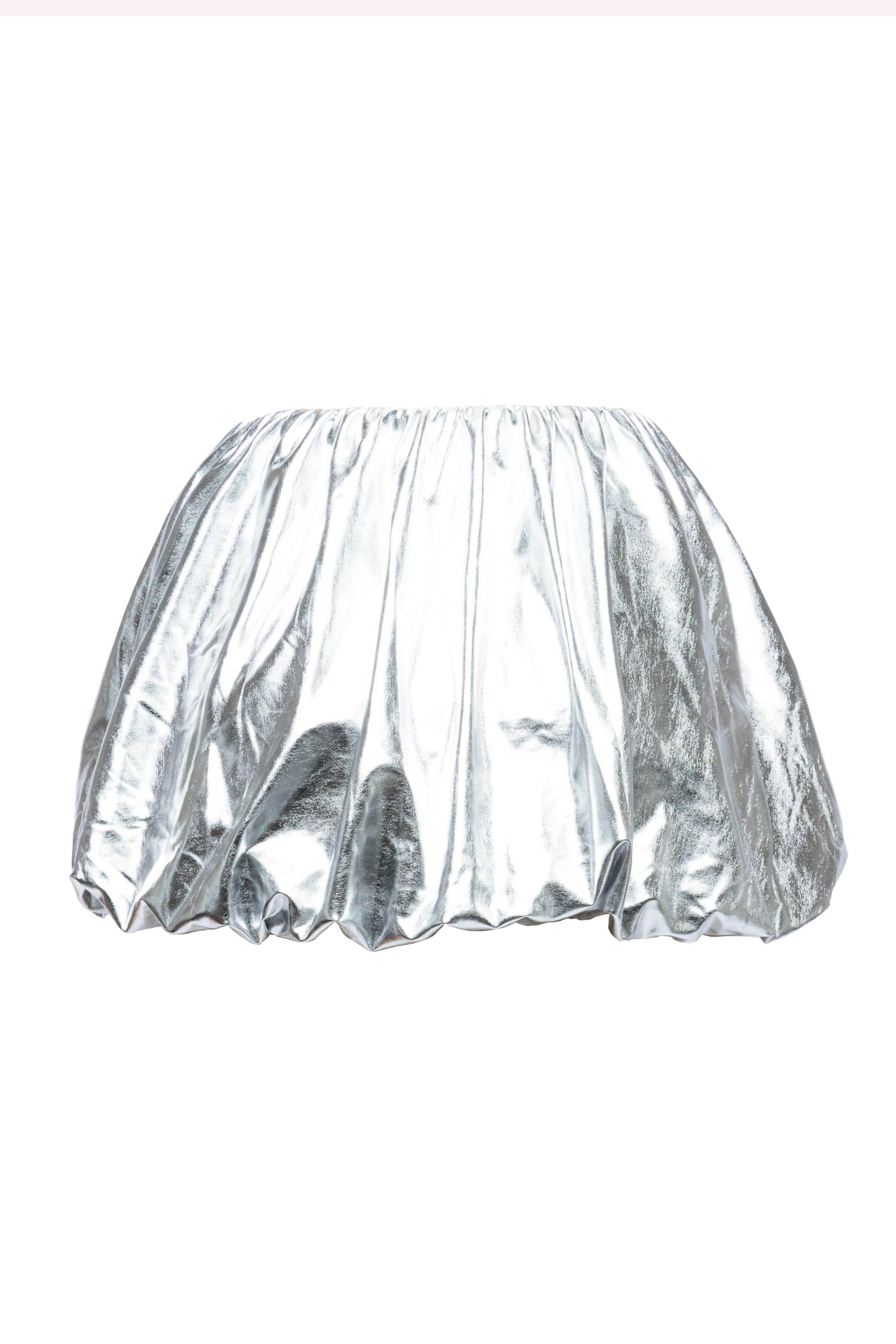 METALLIC BUBBLE SKIRT