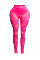 Criss Cross mesh leggings